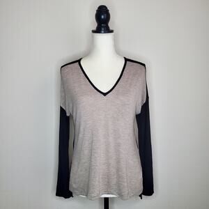Madewell Long Sleeve Bicolor Top XS